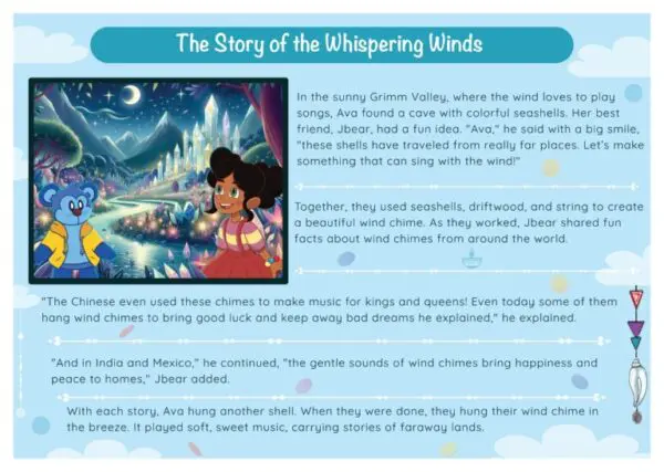 A page of the story of the whispering winds