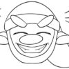 Cartoon character with a big smile.