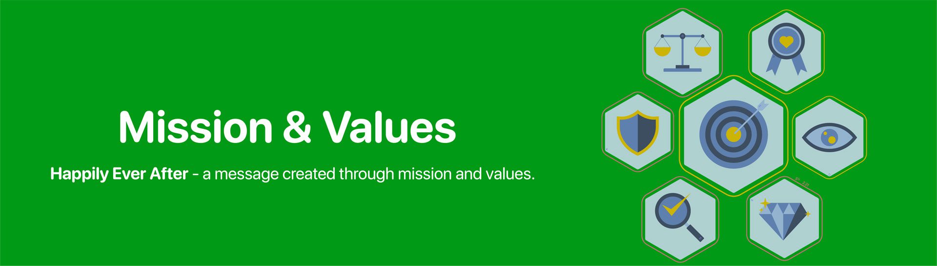 MissionValues_EDIT-04 Mission and Values with icons on green background.