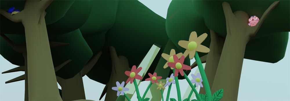 A bunch of flowers are in the grass