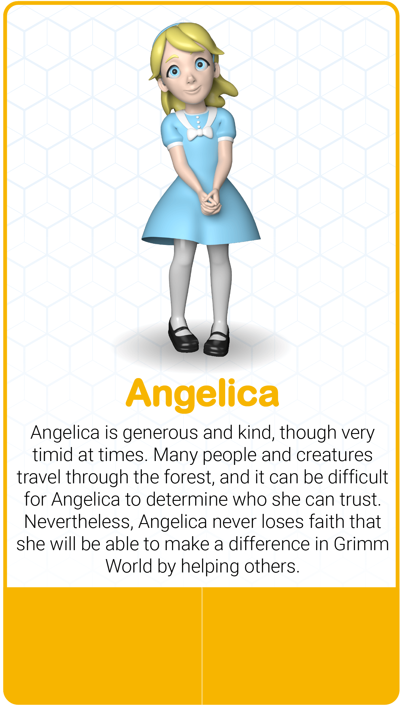 Character Angelica with description text.