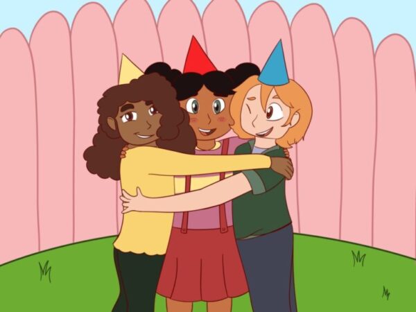 A group of people standing next to each other.