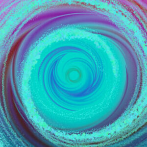 A blue and purple spiral is shown in this image.