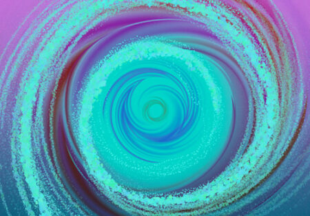 A blue and purple spiral is shown in this image.