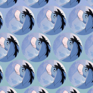 A pattern of eeyore with a hat on.