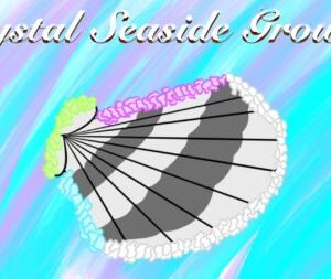 A black and white umbrella with pink flowers on it.